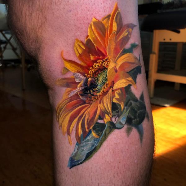 180 Inspirational Sunflower Tattoos with Meaning