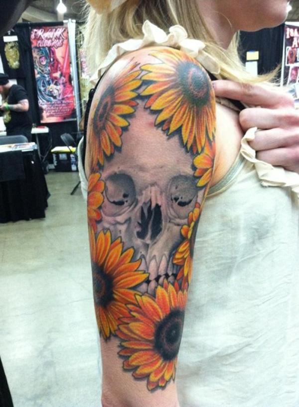 180 Inspirational Sunflower Tattoos with Meaning
