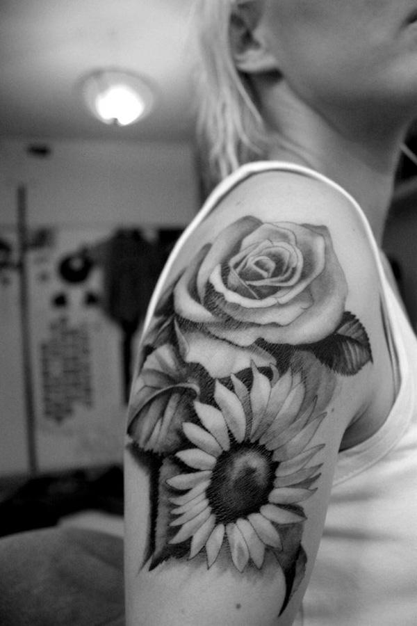 180 Inspirational Sunflower Tattoos with Meaning