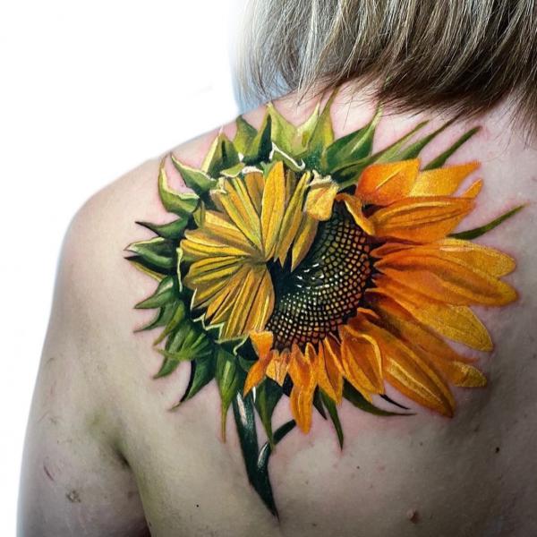180 Inspirational Sunflower Tattoos with Meaning