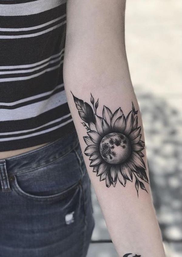 180 Inspirational Sunflower Tattoos with Meaning