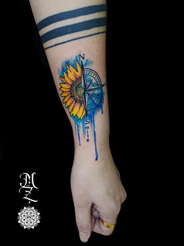 180 Inspirational Sunflower Tattoos with Meaning