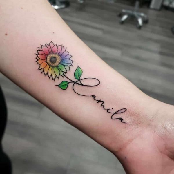 180 Inspirational Sunflower Tattoos with Meaning