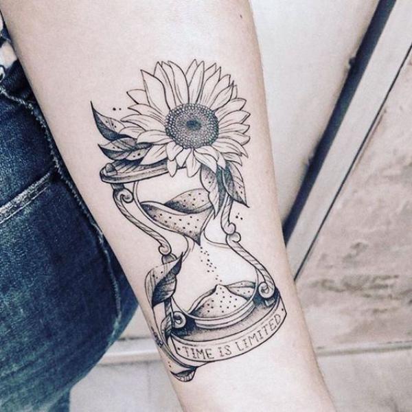 180 Inspirational Sunflower Tattoos with Meaning