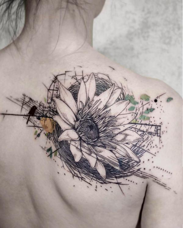 180 Inspirational Sunflower Tattoos with Meaning