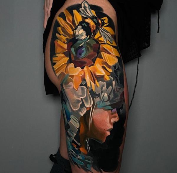 180 Inspirational Sunflower Tattoos with Meaning