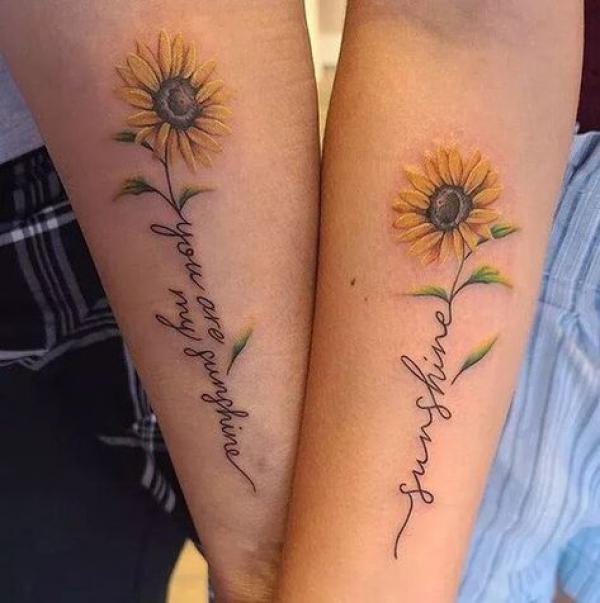 180 Inspirational Sunflower Tattoos with Meaning