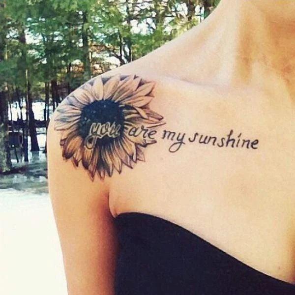 180 Inspirational Sunflower Tattoos with Meaning