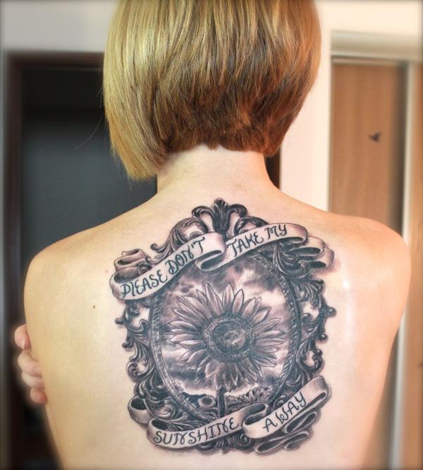 180 Inspirational Sunflower Tattoos with Meaning