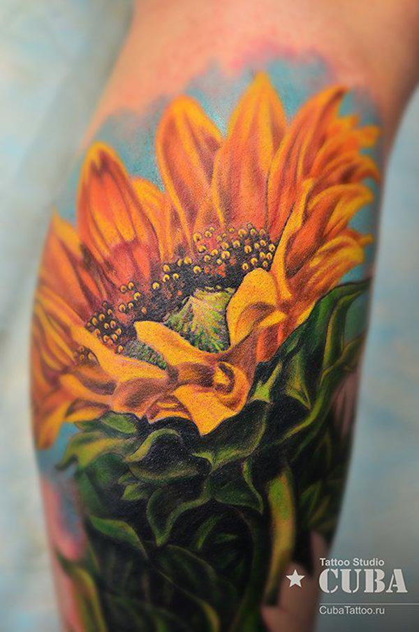 180 Inspirational Sunflower Tattoos with Meaning