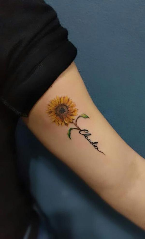 180 Inspirational Sunflower Tattoos with Meaning