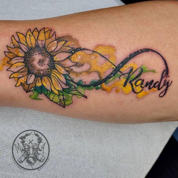 180 Inspirational Sunflower Tattoos with Meaning