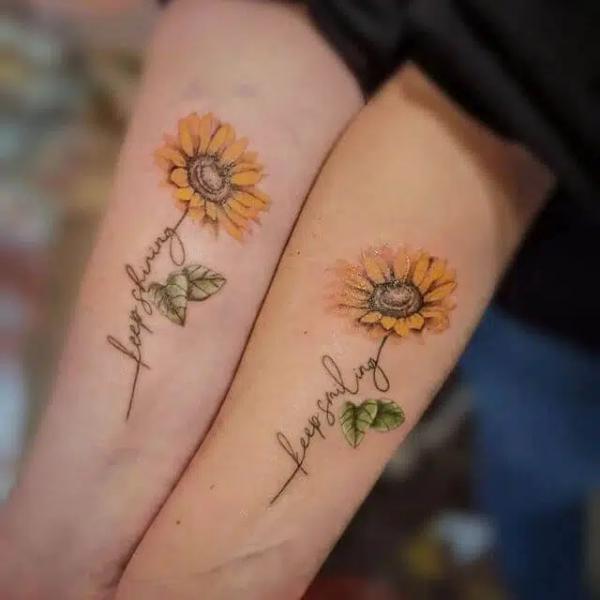 180 Inspirational Sunflower Tattoos with Meaning