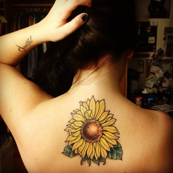 180 Inspirational Sunflower Tattoos with Meaning