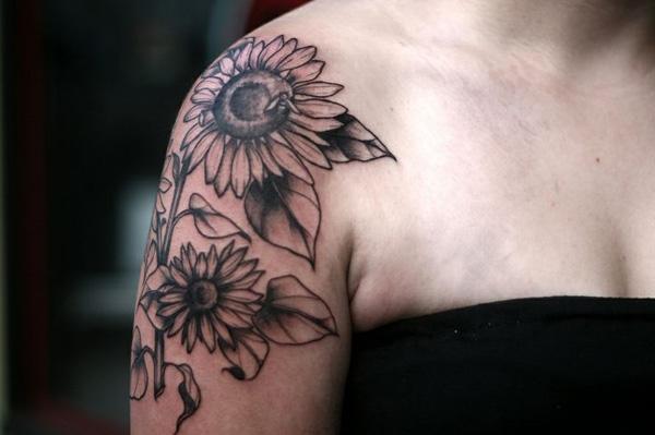 180 Inspirational Sunflower Tattoos with Meaning