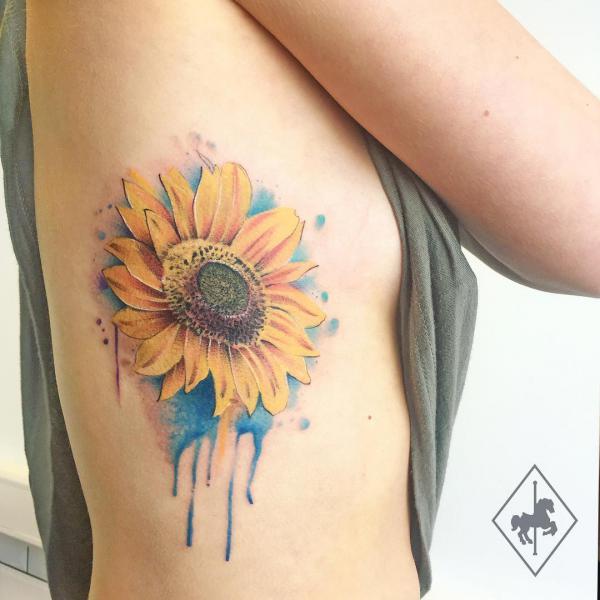 180 Inspirational Sunflower Tattoos with Meaning