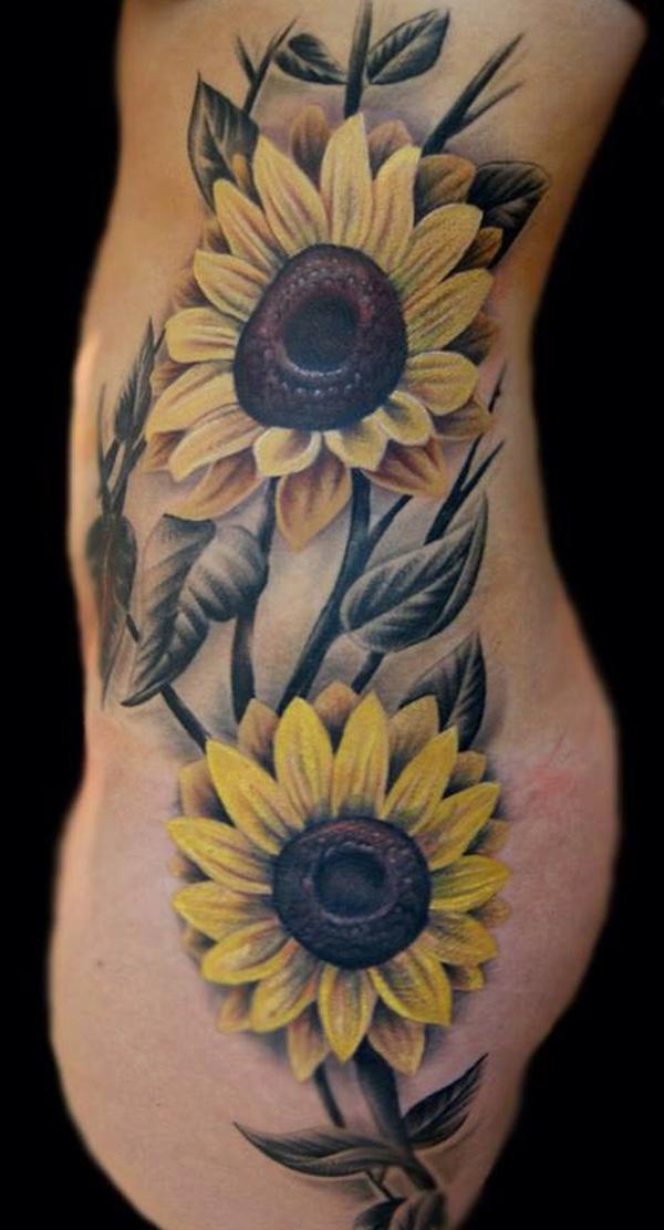 180 Inspirational Sunflower Tattoos with Meaning