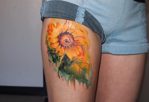 180 Inspirational Sunflower Tattoos with Meaning