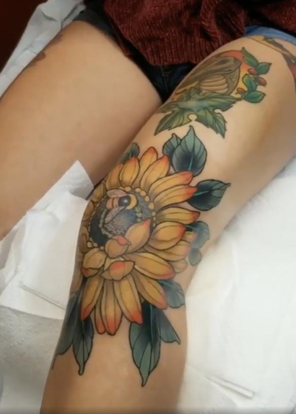 180 Inspirational Sunflower Tattoos with Meaning
