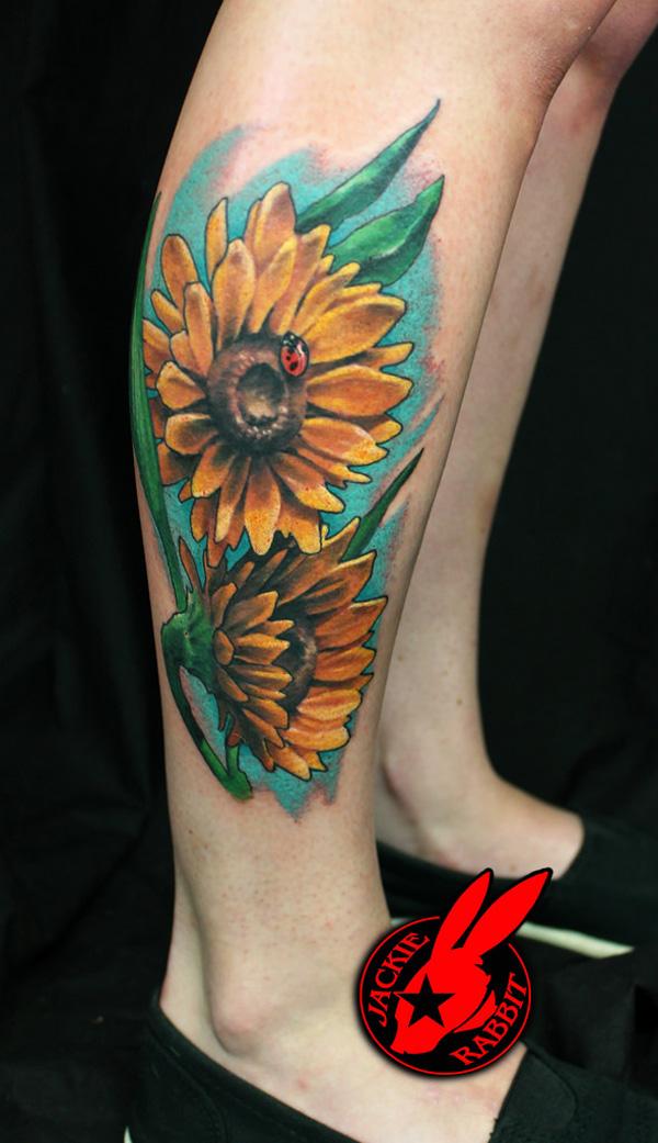 180 Inspirational Sunflower Tattoos with Meaning