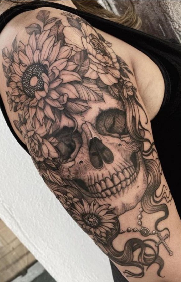180 Inspirational Sunflower Tattoos with Meaning
