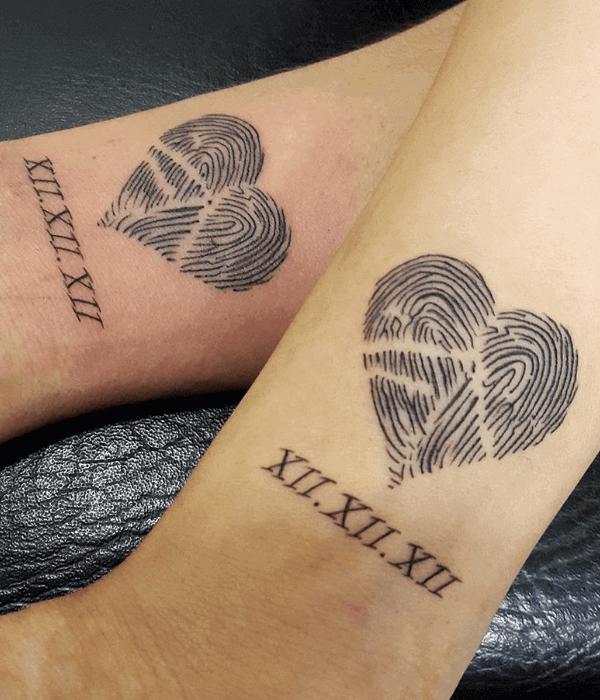 Fingerprint Heart Tattoo: Meaning and Designs