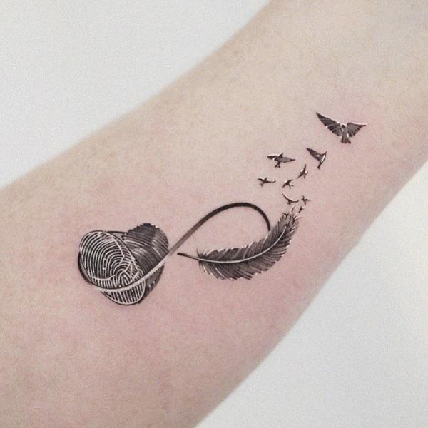 Fingerprint Heart Tattoo: Meaning and Designs