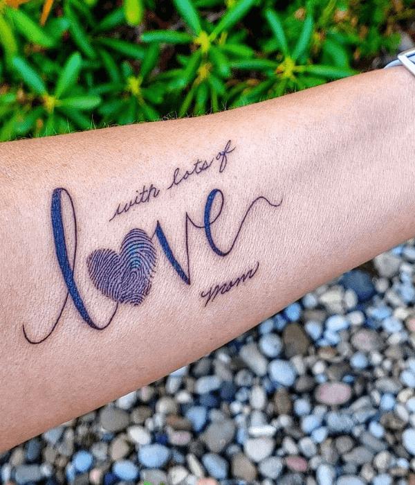 Fingerprint Heart Tattoo: Meaning and Designs