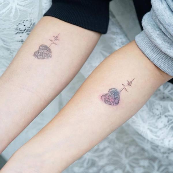 Fingerprint Heart Tattoo: Meaning and Designs