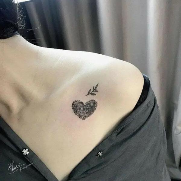 Fingerprint Heart Tattoo: Meaning and Designs