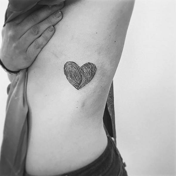 Fingerprint Heart Tattoo: Meaning and Designs