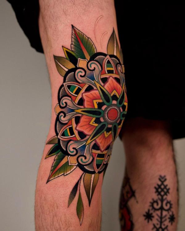 85 Knee Tattoo: Designs and Styles