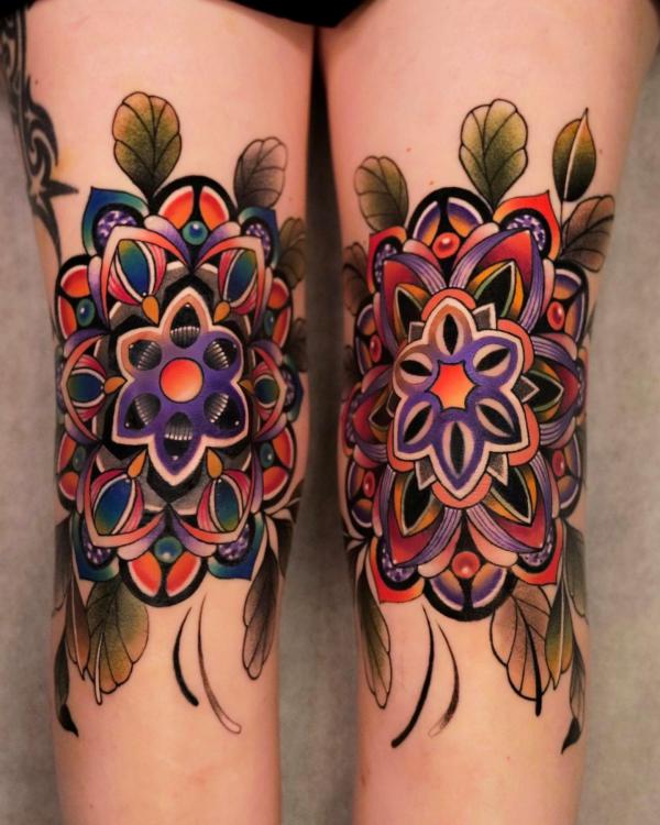 85 Knee Tattoo: Designs and Styles