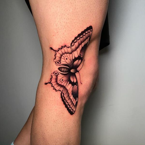 85 Knee Tattoo: Designs and Styles