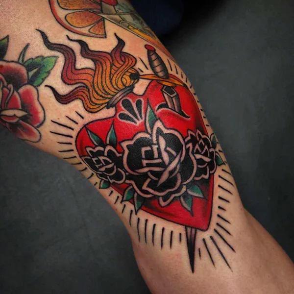 85 Knee Tattoo: Designs and Styles
