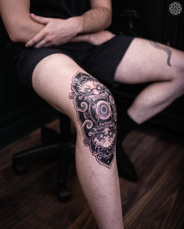 85 Knee Tattoo: Designs and Styles