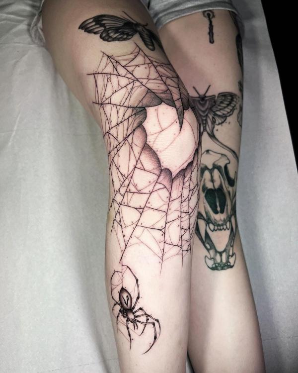 85 Knee Tattoo: Designs and Styles