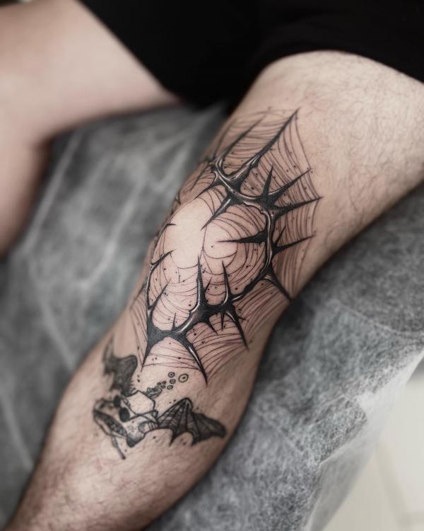 85 Knee Tattoo: Designs and Styles