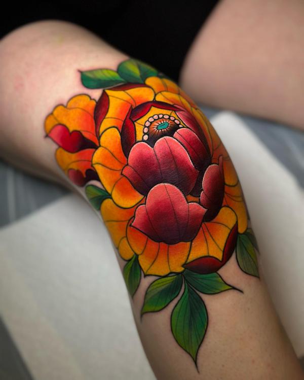 85 Knee Tattoo: Designs and Styles