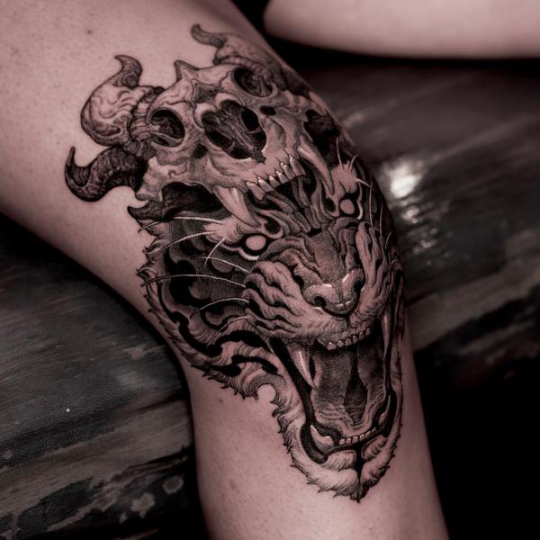 85 Knee Tattoo: Designs and Styles