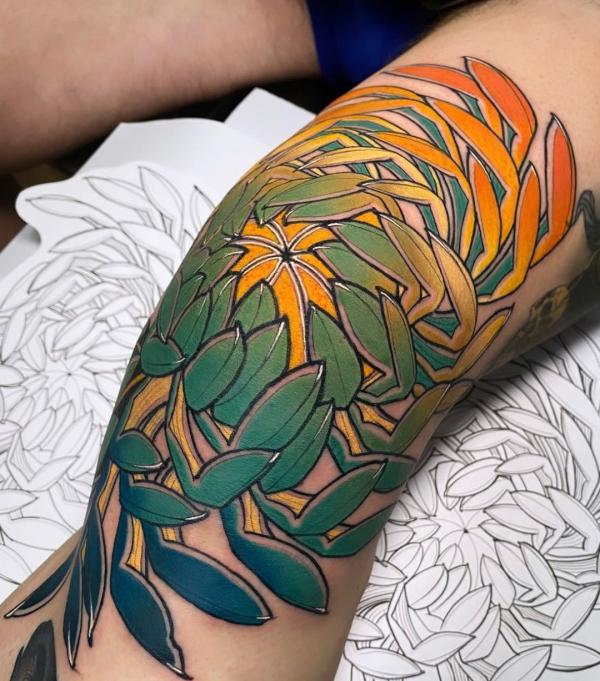 85 Knee Tattoo: Designs and Styles