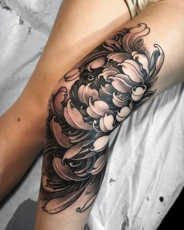 85 Knee Tattoo: Designs and Styles