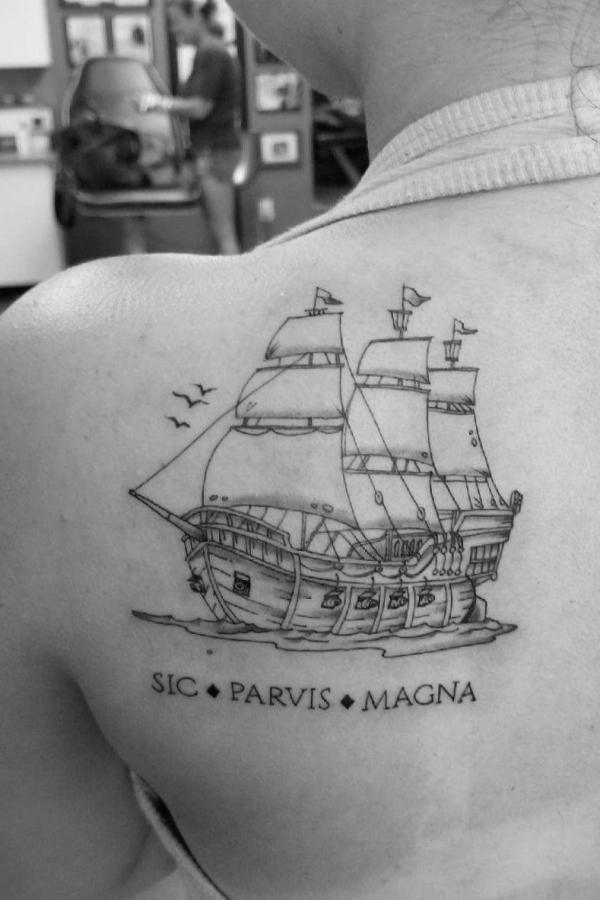 Pirate Ship Tattoo: Meaning and Designs