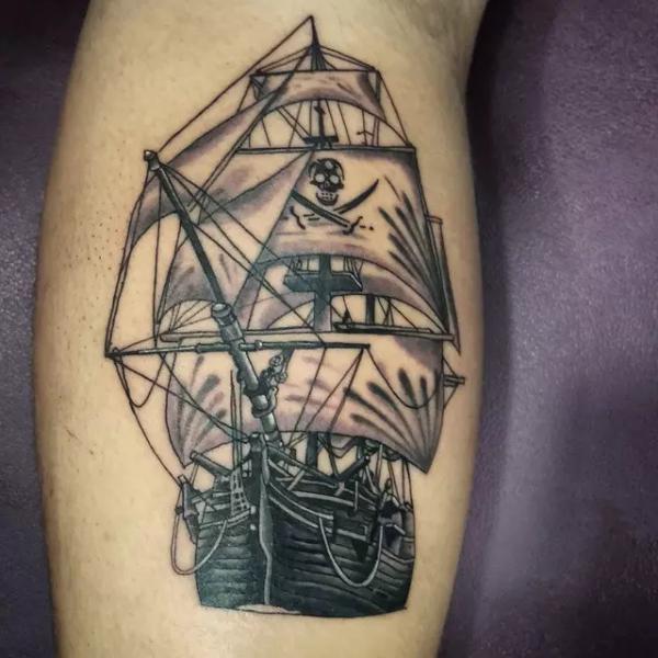 Pirate Ship Tattoo: Meaning and Designs
