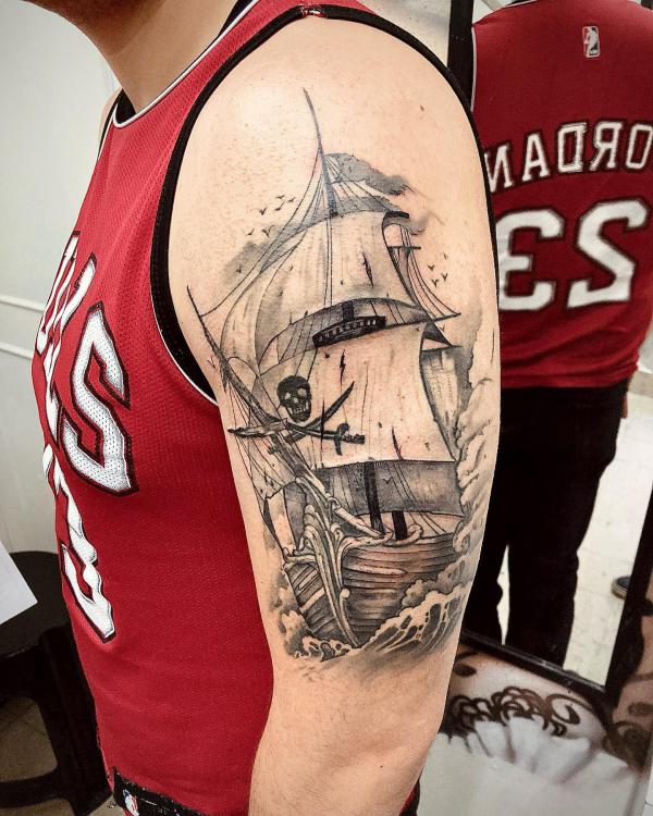 Pirate Ship Tattoo: Meaning and Designs