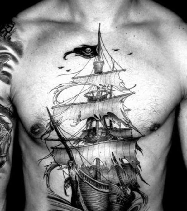 Pirate Ship Tattoo: Meaning and Designs