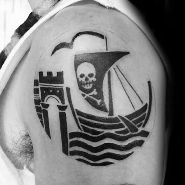 Pirate Ship Tattoo: Meaning and Designs