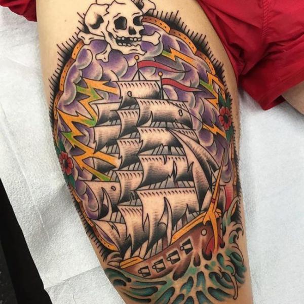 Pirate Ship Tattoo: Meaning and Designs