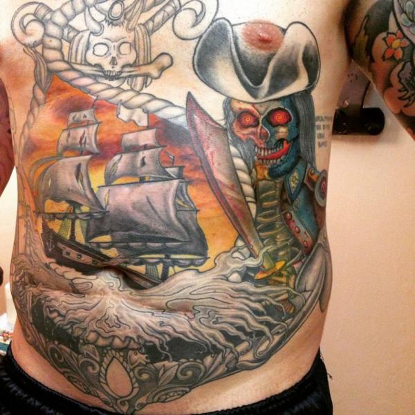 Pirate Ship Tattoo: Meaning and Designs