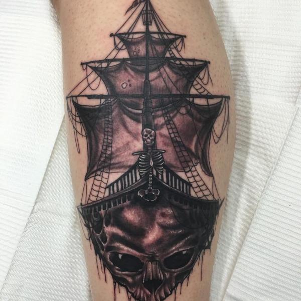 Pirate Ship Tattoo: Meaning and Designs